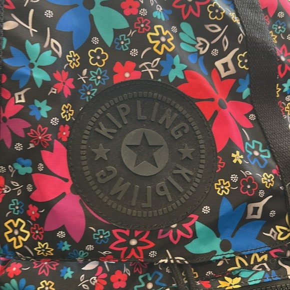 Kipling Ravier Multicolor Floral Large Backpack - Very Good Condition - Picture 2 of 11
